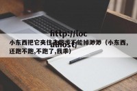 小东西把它夹住去跑步不能掉渺渺（小东西,还跑不跑,不跑了,我乖）